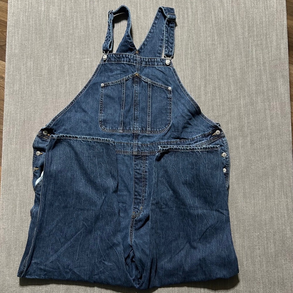 Dark Blue Denim Women's Overalls Jeans